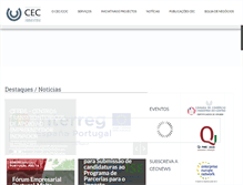 Tablet Screenshot of cec.org.pt