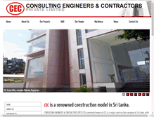 Tablet Screenshot of cec.lk